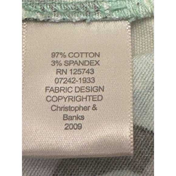 Christopher & Banks Abstract Stretch Button Up Jacket Size L - Picture 6 of 10